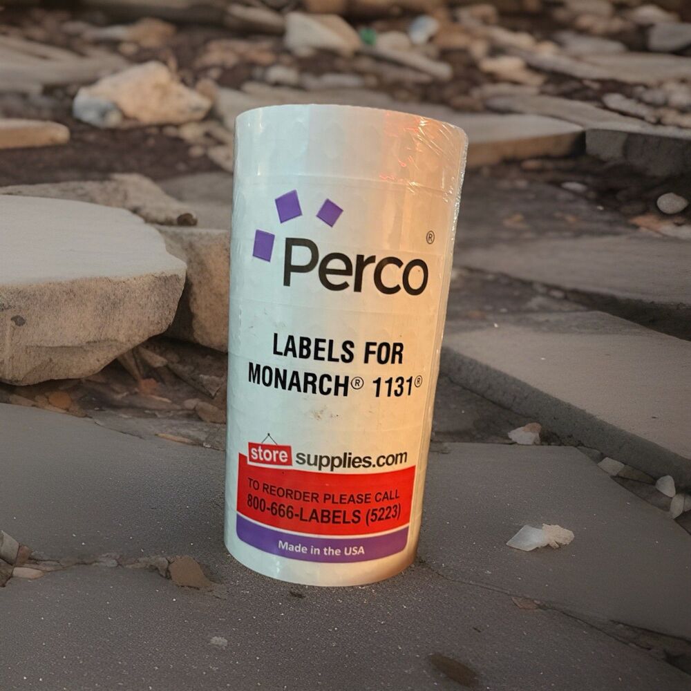 Perco Labels For Monarch 1110 White Pricing Labels USA Made NEW